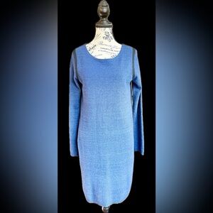 Ply Cashmere Blue Long Sleeve Dress